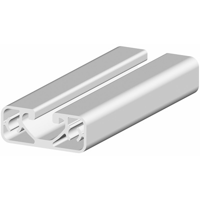 RS PRO Silver Aluminium Profile Strut, 40 x 16 mm, 8mm Groove, 3000mm Length