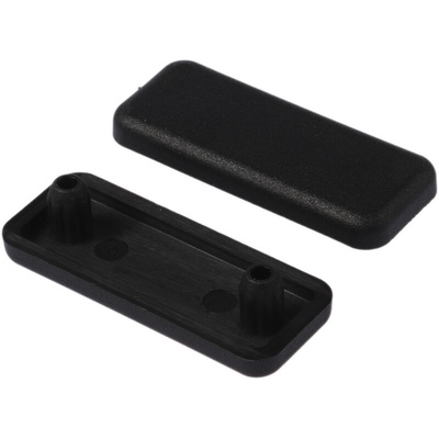 RS PRO Black End Cap, 8mm Groove
