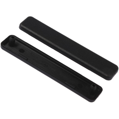 RS PRO Black End Cap, 8mm Groove