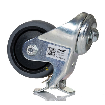 Bosch Rexroth M12 Thread Plastic Castor Wheels, 80mm 10mm Groove