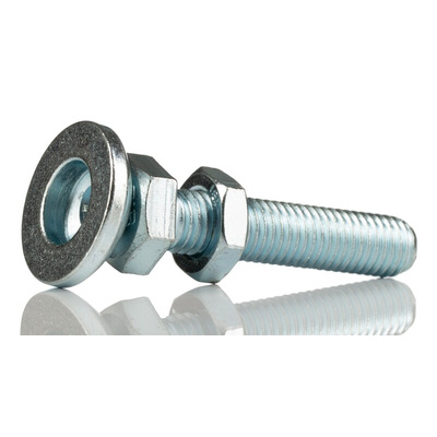 Bosch Rexroth M12 Thread Galvanised Steel Adjustable Foot, 10mm Groove