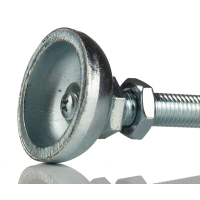 Bosch Rexroth M12 Thread Galvanised Steel Adjustable Foot, 44mm 10mm Groove