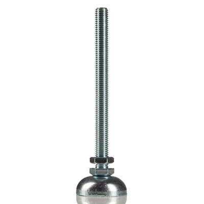 Bosch Rexroth M12 Thread Galvanised Steel Adjustable Foot, 44mm 10mm Groove