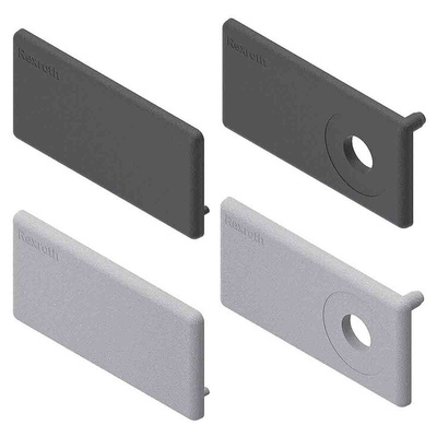 Bosch Rexroth Black Polypropylene Cover Cap, 40mm 40 x 80 mm Strut Profile, 10mm Groove
