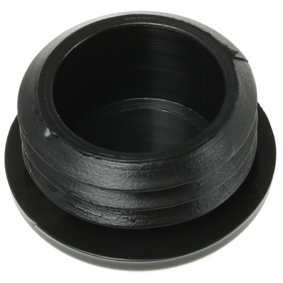 RS PRO Black Round Tube Plug