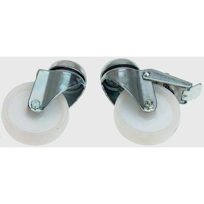 FlexLink M12, M8 Thread Steel Castor Wheels, 11mm Groove