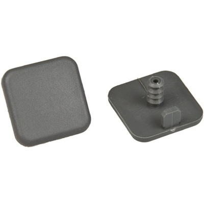 FlexLink Grey Square End Cap, 22 mm Strut Profile, 5.5mm Groove