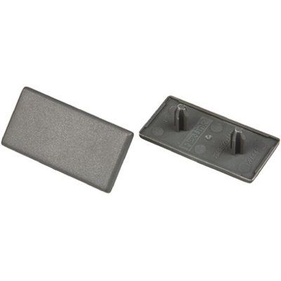 FlexLink Grey Rectangular End Cap, 22 mm, 44 mm Strut Profile, 5.5mm Groove