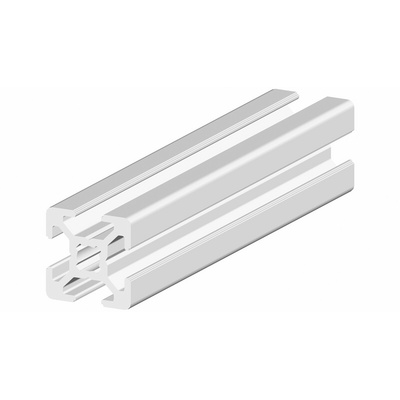 RS PRO Silver Aluminium, Anodized Profile Strut, 20 x 20 mm, 6mm Groove, 2m Length