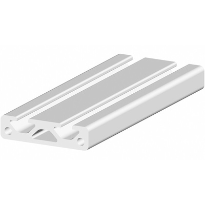 RS PRO Silver Aluminium, Anodized Profile Strut, 40 x 10 mm, 5mm Groove, 1m Length