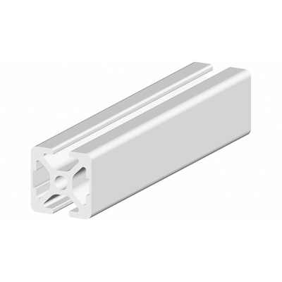 RS PRO Silver Aluminium, Anodized Profile Strut, 20 x 20 mm, 5mm Groove, 1m Length