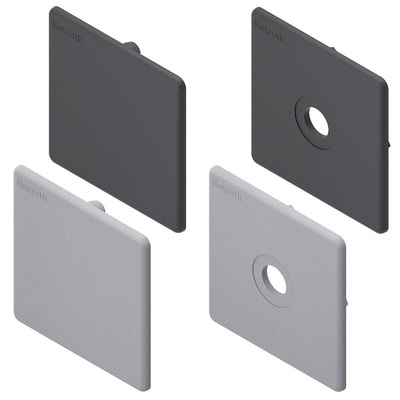 Bosch Rexroth Grey PP Cover Cap, 90 x 90 Strut Profile, 10mm Groove