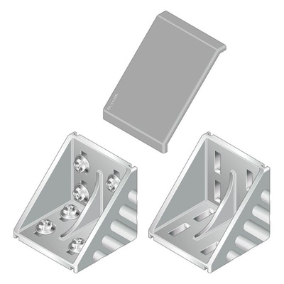 Bosch Rexroth Grey PP Cover Cap, 100 x 100 mm Strut Profile