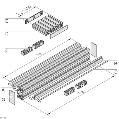 Bosch Rexroth 8 Strut Profile
