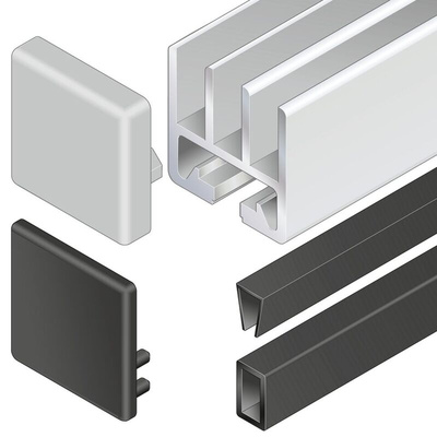 Bosch Rexroth Aluminium, Die Cast Aluminium End Cap, 45x45x27mm 45 x 45 mm Strut Profile
