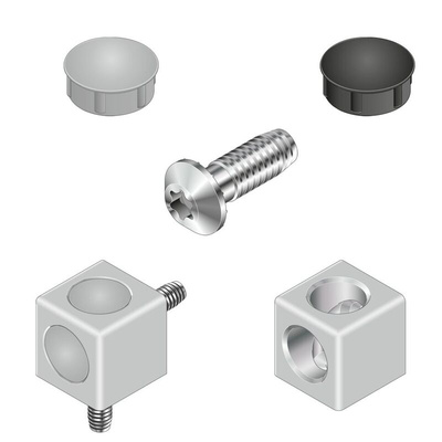 Bosch Rexroth Grey PP Cover Cap, 10mm Groove