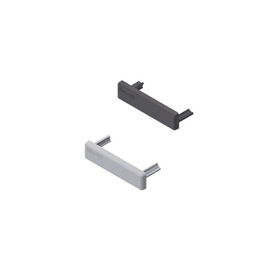 Bosch Rexroth Black PP Cover Cap, 40 x 10 mm Strut Profile, 6mm Groove