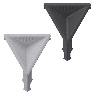 Bosch Rexroth Grey PP Cover Cap, 80 x 80 mm Strut Profile, 10mm Groove