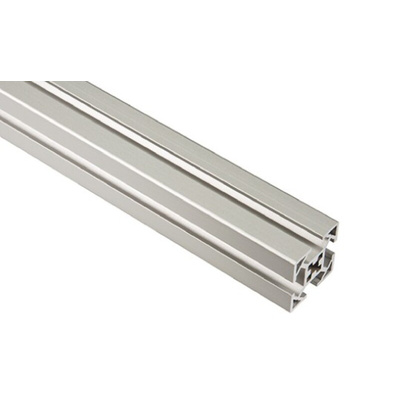 FlexLink Silver Aluminium Profile Strut, 30 x 30 mm, 7.2mm Groove, 3000mm Length, Series XF