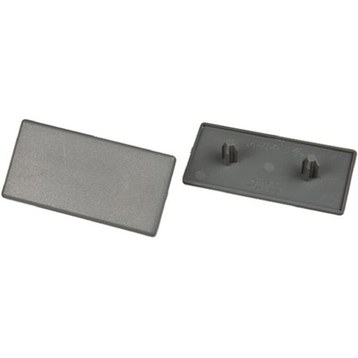 FlexLink Grey Rectangular End Cap, 30 mm, 60 mm Strut Profile, 7.2mm Groove