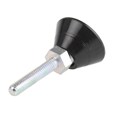 FlexLink M6 Thread Steel Adjustable Foot, 7.2mm Groove