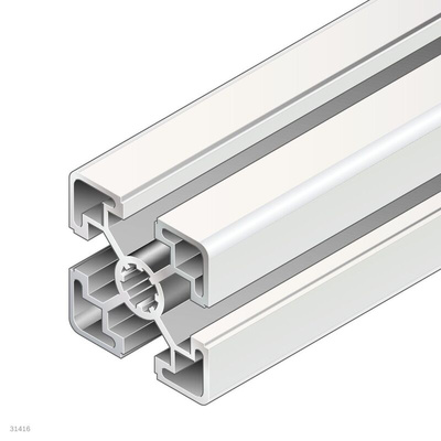 Bosch Rexroth Silver Aluminium Profile Strut, 45 x 45 mm, 10mm Groove, 2000mm Length