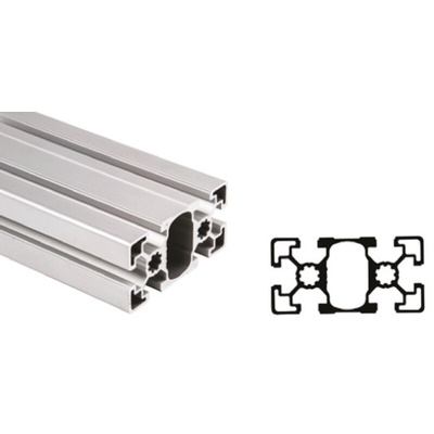 Bosch Rexroth Silver Aluminium Profile Strut, 45 x 90 mm, 10mm Groove, 3000mm Length