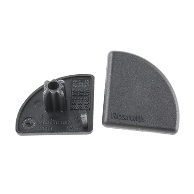 Bosch Rexroth Black Polypropylene End Cap, 30 mm Strut Profile, 8mm Groove