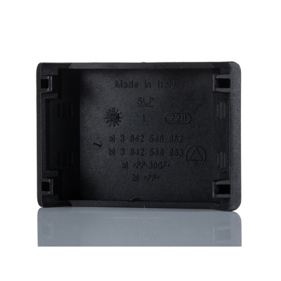 Bosch Rexroth Black Polypropylene Angle Bracket Cap, 45 mm Strut Profile, 10mm Groove