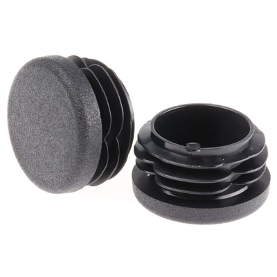 Rose+Krieger Black Round Tube Plug, 30 mm Strut Profile