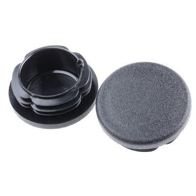 Rose+Krieger Black Round Tube Plug, 40 mm Strut Profile