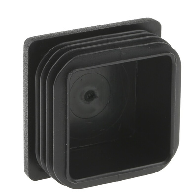 Rose+Krieger Black Square Tube Plug, 40mm 40 mm Strut Profile