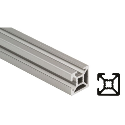 Bosch Rexroth Silver Aluminium Profile Strut, 30 x 30 mm, 8mm Groove, 2000mm Length