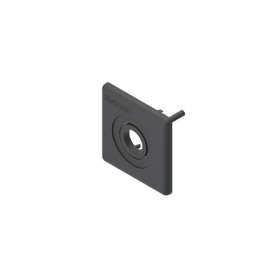 Bosch Rexroth Black Polypropylene End Cap, 45 x 45 mm Strut Profile, 10mm Groove