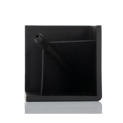 Bosch Rexroth Black Polypropylene Corner Bracket Cap, 45 x 45R Strut Profile, 10mm Groove