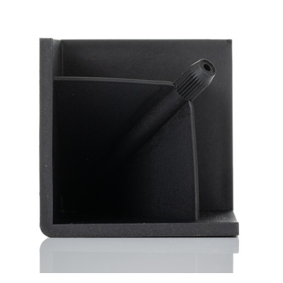 Bosch Rexroth Black Polypropylene Corner Bracket Cap, 45 x 45R Strut Profile, 10mm Groove
