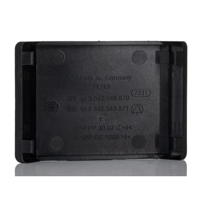 Bosch Rexroth Black Polypropylene Angle Bracket Cap, 50 x 50 Strut Profile, 10mm Groove