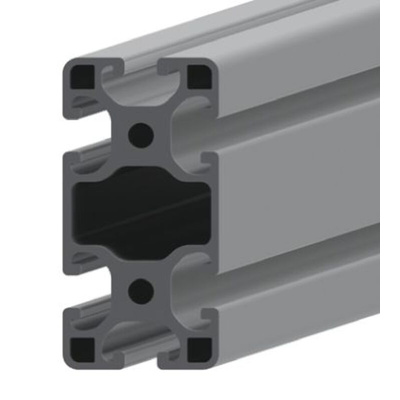 RS PRO Silver Aluminium Profile Strut, 40 x 80 mm, 8mm Groove, 2000mm Length