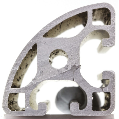 RS PRO Silver Aluminium Profile Strut, 40 x 40 mm, 8mm Groove, 2000mm Length