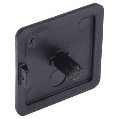 RS PRO Black End Cap, 30 x 30 mm Strut Profile, 6mm Groove