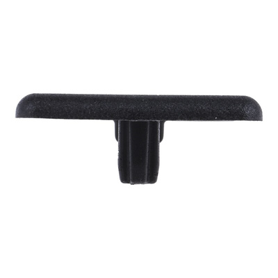RS PRO Black End Cap, 30 x 30 mm Strut Profile, 6mm Groove