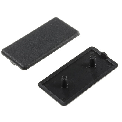 RS PRO Black End Cap, 30 x 60 mm Strut Profile, 6mm Groove