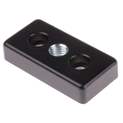 RS PRO M10, M6 Thread Base Plate, 6mm Groove