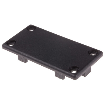 RS PRO Black End Cap, 40 x 80 mm Strut Profile, 8mm Groove