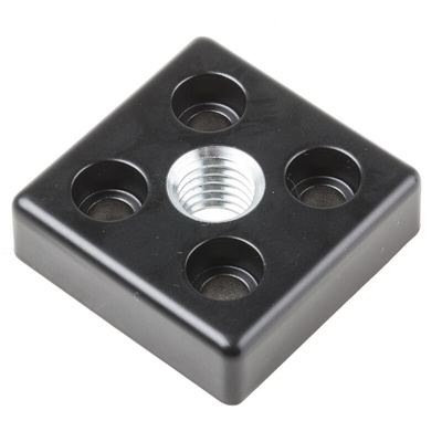RS PRO M12, M5 Thread Base Plate, 5mm Groove