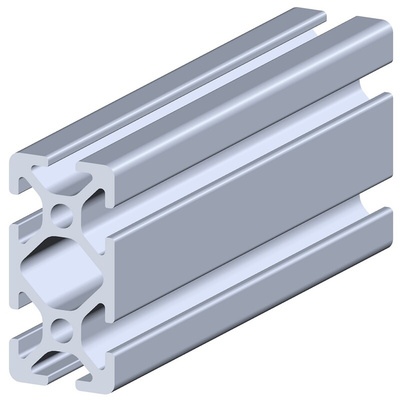 RS PRO Silver Aluminium Profile Strut, 20 x 40 mm, 5mm Groove, 2000mm Length