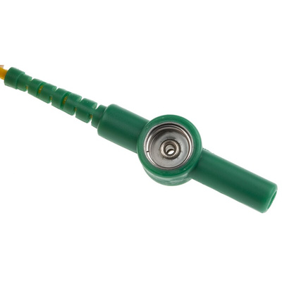 RS PRO ESD Earthing Wire Stud With 10 mm Banana Socket, 10 mm Stud