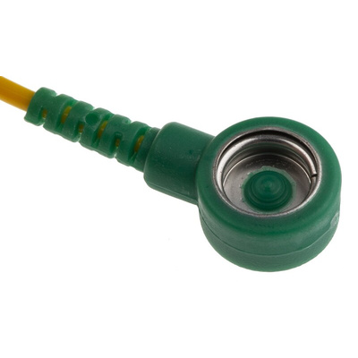 RS PRO ESD Earthing Wire Stud With 10 mm Banana Socket, 10 mm Stud