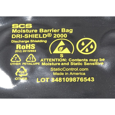 SCS Moisture Barrier Bag 102mm(W)x 153mm(L)