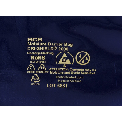 SCS Moisture Barrier Bag 254mm(W)x 305mm(L)